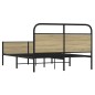 vidaXL Giroletto senza Materasso Rovere Sonoma 140x190cm in Truciolato vidaXL Giroletto senza Materasso Rovere Sonoma 140x190cm in Truciolato