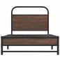 vidaXL Giroletto senza Materasso Rovere Marrone 107x203 cm Truciolato