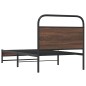 vidaXL Giroletto senza Materasso Rovere Marrone 107x203 cm Truciolato