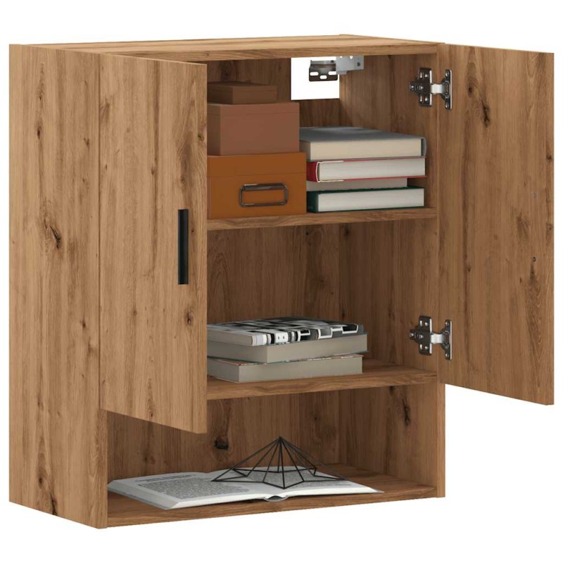 vidaXL Armadietto a Muro Rovere Artigianale 60x31x70 cm in Truciolato