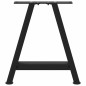 vidaXL Gambe Tavolino da Caffè a A 2 pz Nero 50x(42-43) cm in Acciaio vidaXL Gambe Tavolino da Caffè a A 2 pz Nero 50x(42-43) cm in Acciaio