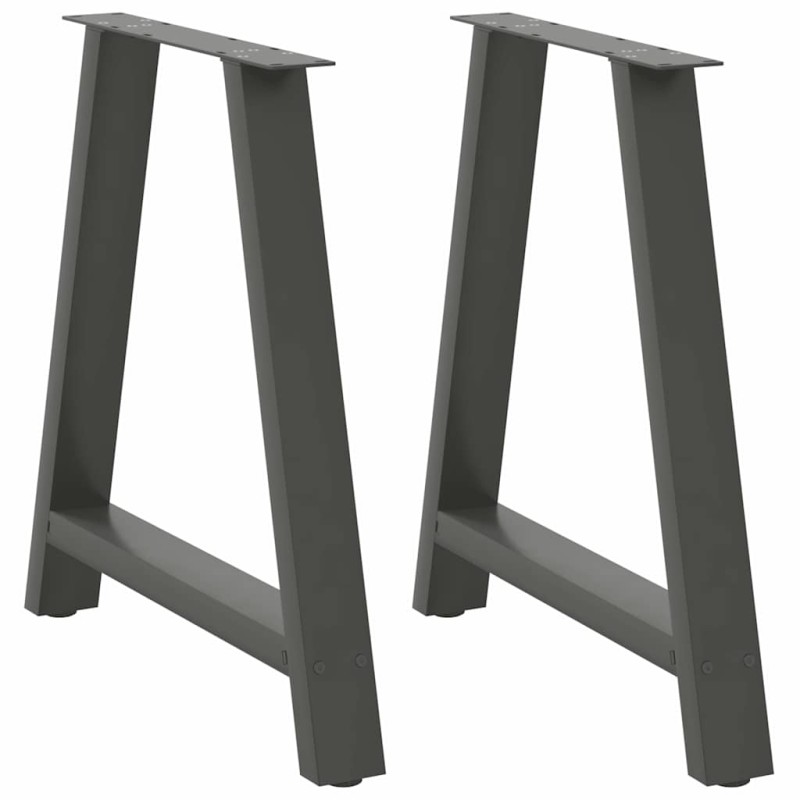 vidaXL Gambe Tavolo Consolle a A 2pz Antracite 20x28x(72-73)cm Acciaio vidaXL Gambe Tavolo Consolle a A 2pz Antracite 20x28x(72-73)cm Acciaio