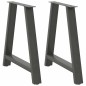 vidaXL Gambe Tavolo Consolle a A 2pz Antracite 20x28x(72-73)cm Acciaio vidaXL Gambe Tavolo Consolle a A 2pz Antracite 20x28x(72-73)cm Acciaio