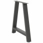 vidaXL Gambe Tavolo Consolle a A 2pz Antracite 20x28x(72-73)cm Acciaio vidaXL Gambe Tavolo Consolle a A 2pz Antracite 20x28x(72-73)cm Acciaio