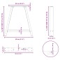 vidaXL Gambe Tavolo Consolle a A 2pz Antracite 20x28x(72-73)cm Acciaio vidaXL Gambe Tavolo Consolle a A 2pz Antracite 20x28x(72-73)cm Acciaio