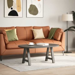 vidaXL Gambe Tavolino Caffè a A 2 pz Antracite 38x(42-43)cm in Acciaio