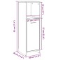 vidaXL Mobile da Bagno Legno Antico 30x30x95 cm in Legno Multistrato vidaXL Mobile da Bagno Legno Antico 30x30x95 cm in Legno Multistrato