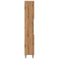 vidaXL Mobiletto da Bagno Rovere Artigianale Legno Multistrato