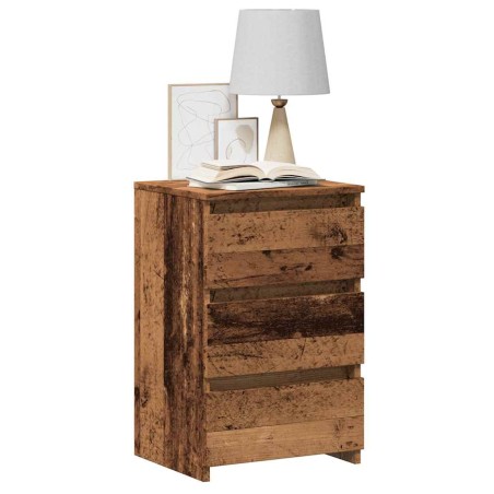 vidaXL Comodino Legno Antico 40x35x62,5 cm in Legno Multistrato