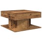 vidaXL Tavolino da Salotto Legno Antico 55x55x30 cm Legno Multistrato