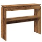 vidaXL Tavolino Consolle Legno Antico 80x30x102 cm in Truciolato vidaXL Tavolino Consolle Legno Antico 80x30x102 cm in Truciolato
