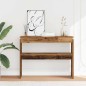 vidaXL Tavolino Consolle Legno Antico 80x30x102 cm in Truciolato vidaXL Tavolino Consolle Legno Antico 80x30x102 cm in Truciolato