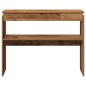 vidaXL Tavolino Consolle Legno Antico 80x30x102 cm in Truciolato vidaXL Tavolino Consolle Legno Antico 80x30x102 cm in Truciolato