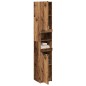 vidaXL Armadietto Bagno Legno Antico 32x34x188,5 cm Legno Multistrato vidaXL Armadietto Bagno Legno Antico 32x34x188,5 cm Legno Multistrato