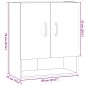 vidaXL Armadietto a Muro Rovere Artigianale 60x31x70 cm in Truciolato