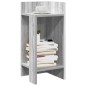vidaXL Tavolino Laterale con Ripiano Grigio Sonoma 25,5x27x60 cm vidaXL Tavolino Laterale con Ripiano Grigio Sonoma 25,5x27x60 cm