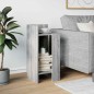 vidaXL Tavolino Laterale con Ripiano Grigio Sonoma 25,5x27x60 cm vidaXL Tavolino Laterale con Ripiano Grigio Sonoma 25,5x27x60 cm