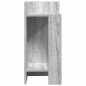 vidaXL Tavolino Laterale con Ripiano Grigio Sonoma 25,5x27x60 cm vidaXL Tavolino Laterale con Ripiano Grigio Sonoma 25,5x27x60 cm