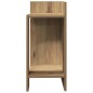 vidaXL Tavolini Laterali 2pz con Ripiano Rovere Artigianale vidaXL Tavolini Laterali 2pz con Ripiano Rovere Artigianale