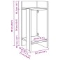 vidaXL Tavolini Laterali 2pz con Ripiano Rovere Artigianale vidaXL Tavolini Laterali 2pz con Ripiano Rovere Artigianale