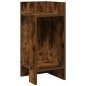 vidaXL Tavolino Laterale con Ripiano Rovere Fumo 25,5x27x60 cm