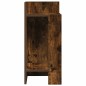 vidaXL Tavolino Laterale con Ripiano Rovere Fumo 25,5x27x60 cm
