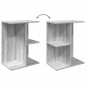 vidaXL Comodini 2 pz Grigio Sonoma 46,5x29x61 cm in Legno Multistrato