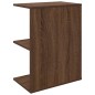 vidaXL Comodini 2 pz Rovere Marrone 46,5x29x61 cm in Legno Multistrato