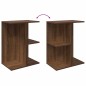 vidaXL Comodini 2 pz Rovere Marrone 46,5x29x61 cm in Legno Multistrato