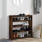 vidaXL Scarpiera Rovere Fumo 80x25x81 cm in Legno Multistrato
