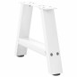 vidaXL Gambe Tavolino da Caffè a A 2pz Bianco 40x(30-31) cm Acciaio vidaXL Gambe Tavolino da Caffè a A 2pz Bianco 40x(30-31) cm Acciaio