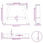 vidaXL Gambe Tavolino da Caffè a A 2pz Bianco 40x(30-31) cm Acciaio vidaXL Gambe Tavolino da Caffè a A 2pz Bianco 40x(30-31) cm Acciaio