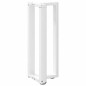 vidaXL Gambe Tavolo Consolle a T 2 pz Bianco 25x28x(72-73) cm Acciaio vidaXL Gambe Tavolo Consolle a T 2 pz Bianco 25x28x(72-73) cm Acciaio