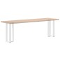vidaXL Gambe Tavolo Consolle a T 2 pz Bianco 25x28x(72-73) cm Acciaio vidaXL Gambe Tavolo Consolle a T 2 pz Bianco 25x28x(72-73) cm Acciaio