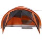 vidaXL Tenda Familiare a Tunnel 6Persone Grigia Arancione Impermeabile