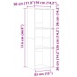 vidaXL Libreria in Legno Antico 36x30x114 cm in Legno Multistrato vidaXL Libreria in Legno Antico 36x30x114 cm in Legno Multistrato