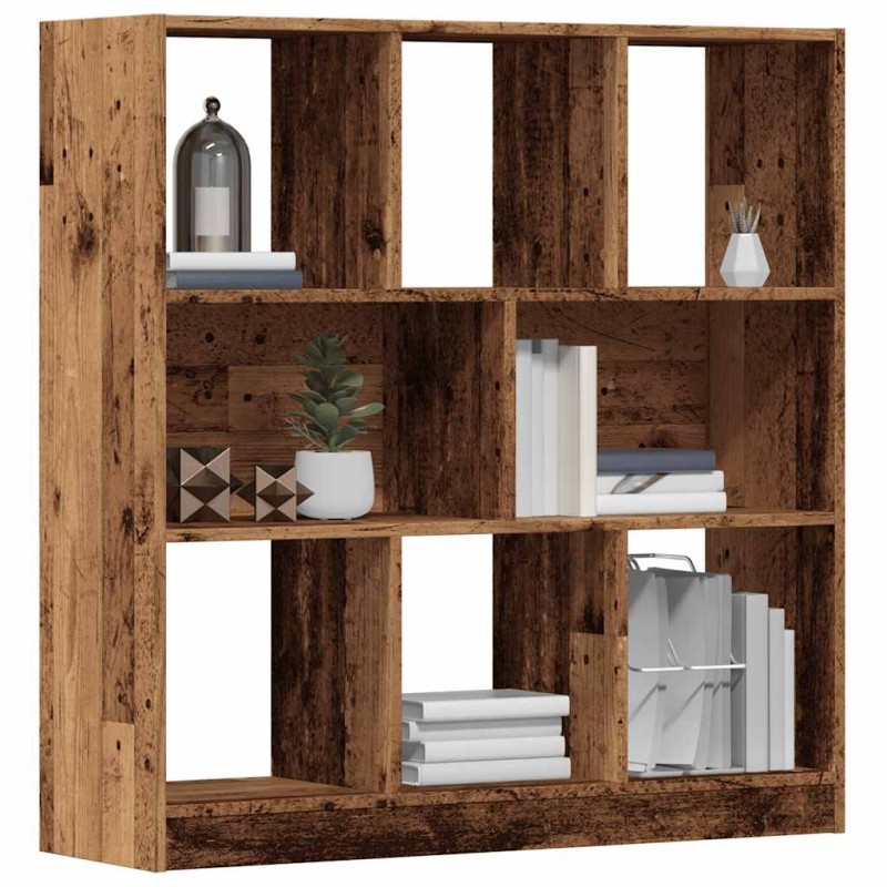 vidaXL Libreria in Legno Antico 97,5x29,5x100 cm Legno Multistrato vidaXL Libreria in Legno Antico 97,5x29,5x100 cm Legno Multistrato