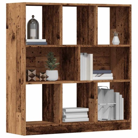 vidaXL Libreria in Legno Antico 97,5x29,5x100 cm Legno Multistrato