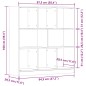 vidaXL Libreria in Legno Antico 97,5x29,5x100 cm Legno Multistrato vidaXL Libreria in Legno Antico 97,5x29,5x100 cm Legno Multistrato