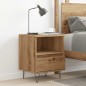 vidaXL Comodino Rovere Artigianale 40x35x50 cm in Legno Multistrato