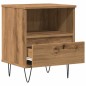 vidaXL Comodino Rovere Artigianale 40x35x50 cm in Legno Multistrato
