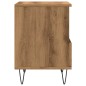 vidaXL Comodino Rovere Artigianale 40x35x50 cm in Legno Multistrato