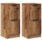 vidaXL Credenze 2 pz Legno Antico 30x30x70 cm in Legno Multistrato vidaXL Credenze 2 pz Legno Antico 30x30x70 cm in Legno Multistrato