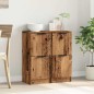 vidaXL Credenze 2 pz Legno Antico 30x30x70 cm in Legno Multistrato vidaXL Credenze 2 pz Legno Antico 30x30x70 cm in Legno Multistrato