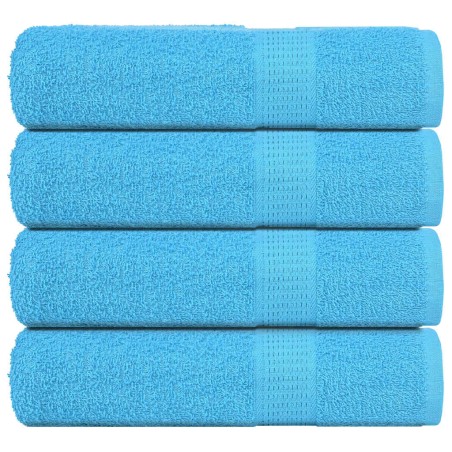 vidaXL Asciugamani Bagno 4 pz Turchesi 100x150 cm 360 g/m² 100% Cotone