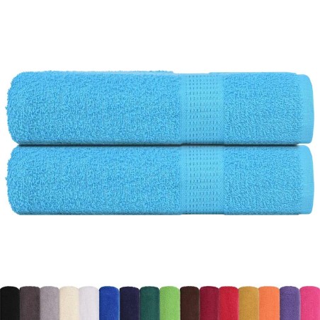 vidaXL Asciugamani 2 pz Turchesi 50x100 cm 360 g/m² 100% Cotone