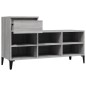 Scarpiera Grigio Sonoma 102x36x60 cm in Legno Multistrato