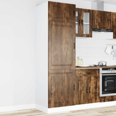 vidaXL Armadio da Cucina Porto Rovere Fumo in Legno Multistrato