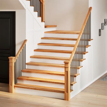 vidaXL Gradini 4 pz Marrone Chiaro 110x30x2 cm Legno Massello Rovere