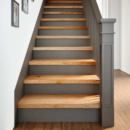 vidaXL Gradini 4 pz Marrone Chiaro 80x25x2 cm Legno Massello Rovere